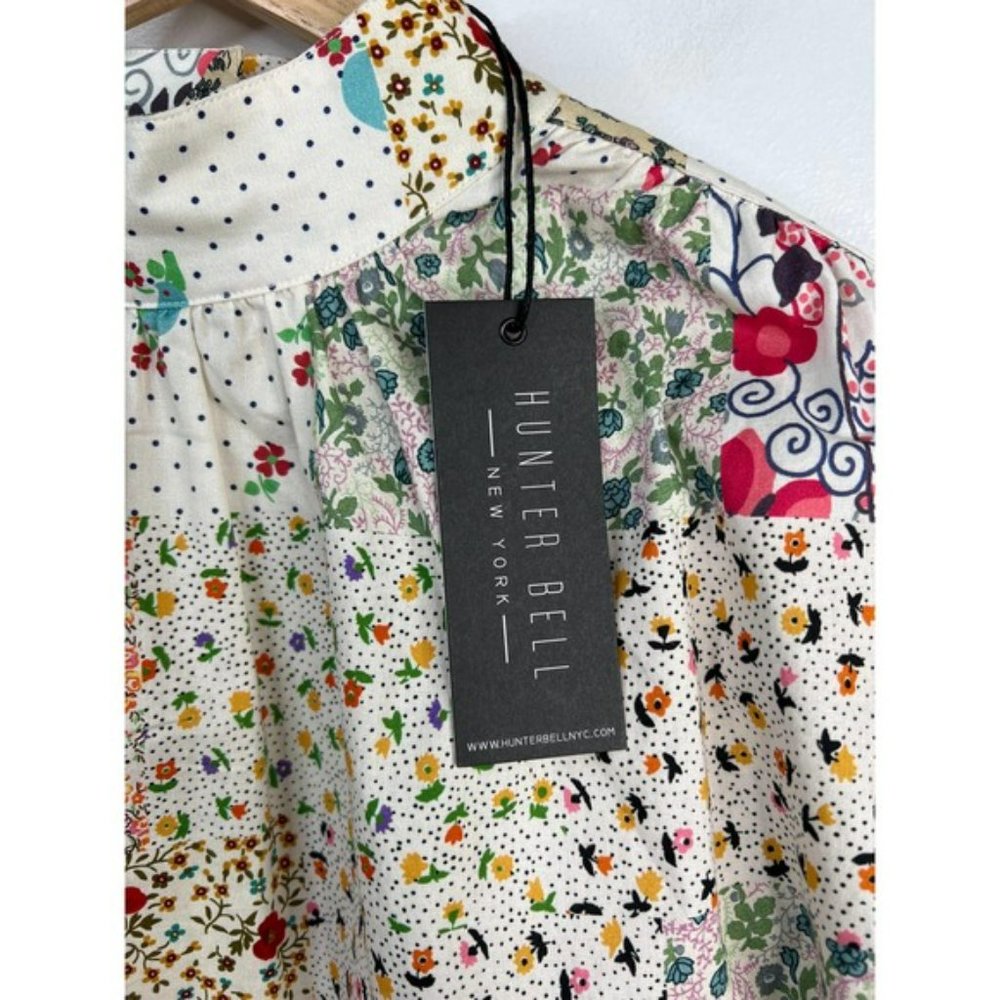NWOT Hunter Bell Multicolor Patterned Blouse - image 5
